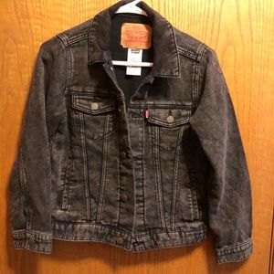 LEVI STRAUSS Childs Black Jean Jacket Size S
